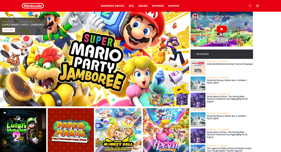 Nintendo site